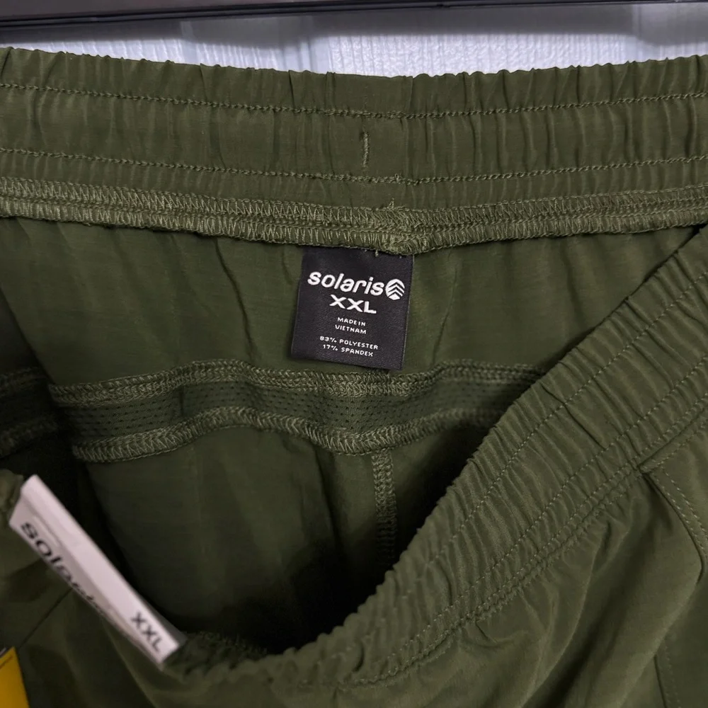 Solaris Active Men’s Green Core Pant Athletic Fit XXL NWT Quick Dry Joggers